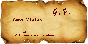 Ganz Vivien névjegykártya